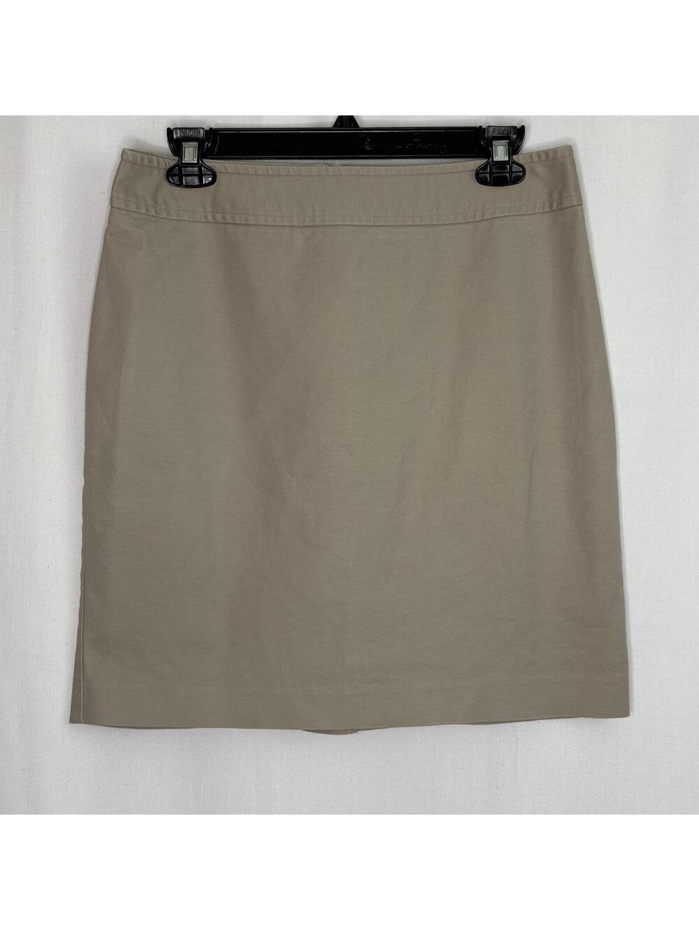 BANANA REPUBLIC 6 Skirt Beige Tan Classic Straight Pencil Skirt Staple